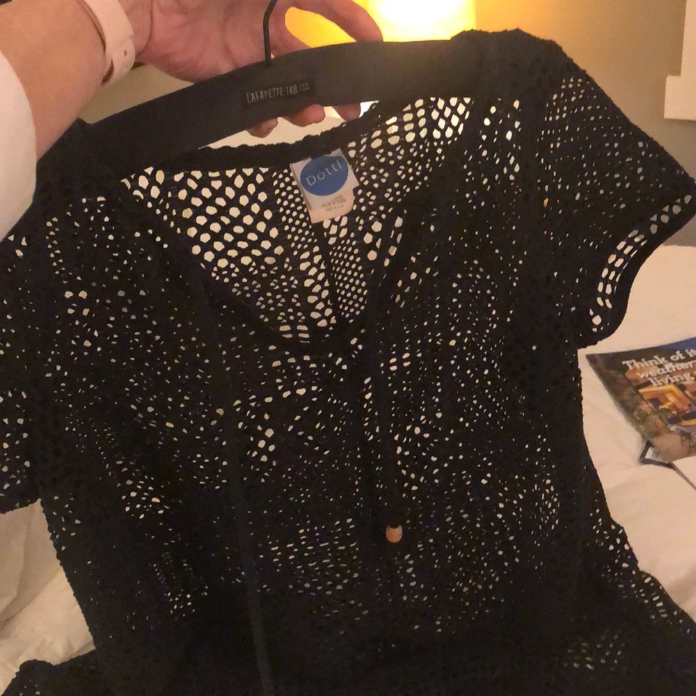 Cover up (large) fishnet black.